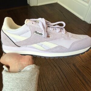 Reebok Lavender and Cream Women's Retro Sneaker